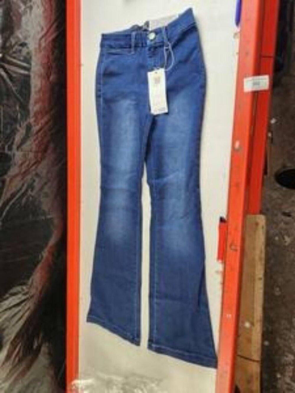 1822 Denim Women's Stretch Bootcut Jeans - Washed Blue, 25 Waist Lena  Flare - Picture 4 of 5
